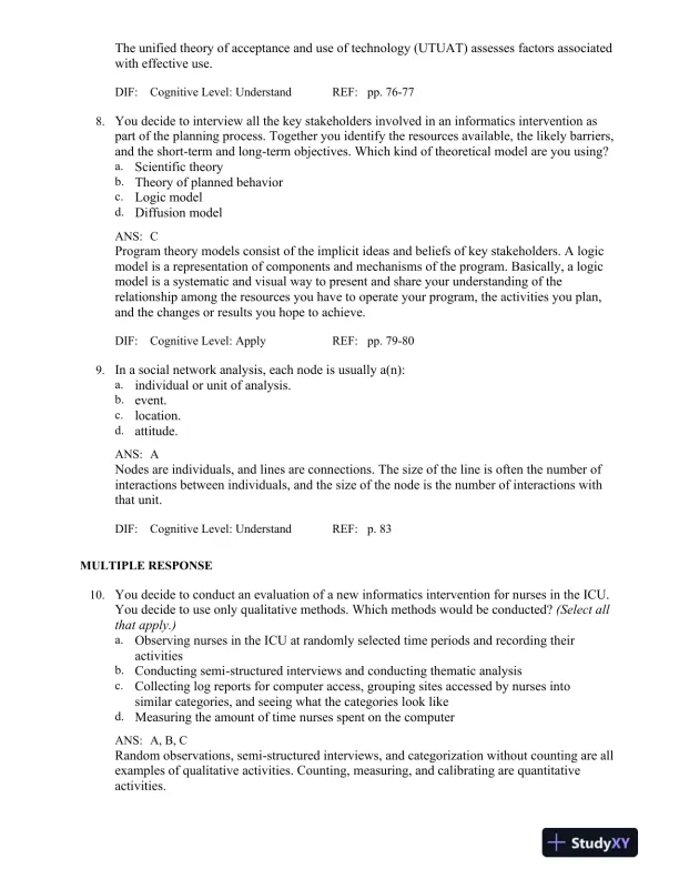 Test Bank for Health Informatics: An Interprofessional Approach, 1st Edition - Page 16 preview image