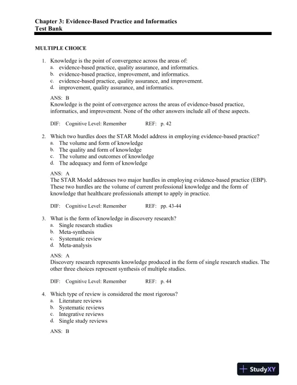 Test Bank for Health Informatics: An Interprofessional Approach, 1st Edition - Page 8 preview image