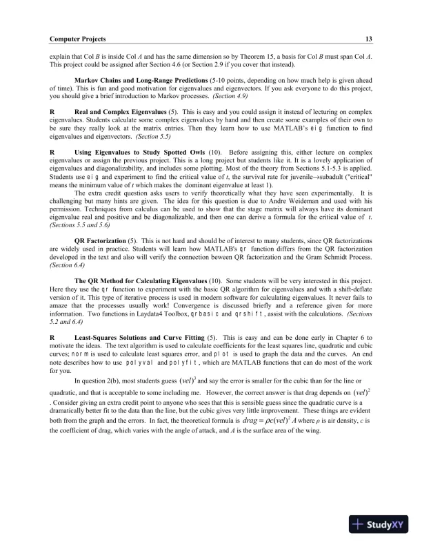 Solution Manual For Linear Algebra Plus Mymathlab Getting Started Kit For Linear Algebra And Its Applications, 4th Edition - Page 16 preview image