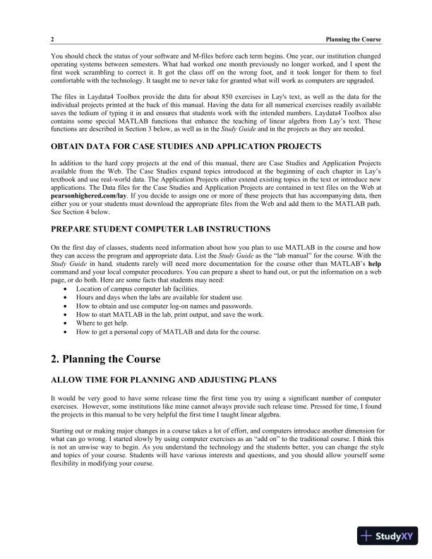 Solution Manual For Linear Algebra Plus Mymathlab Getting Started Kit For Linear Algebra And Its Applications, 4th Edition - Page 5 preview image