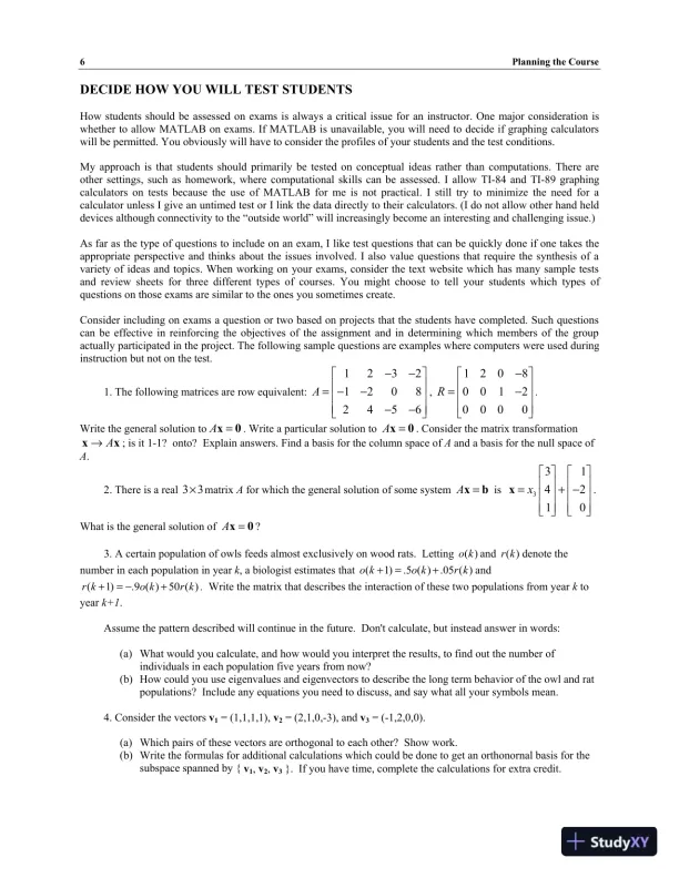 Solution Manual For Linear Algebra Plus Mymathlab Getting Started Kit For Linear Algebra And Its Applications, 4th Edition - Page 9 preview image