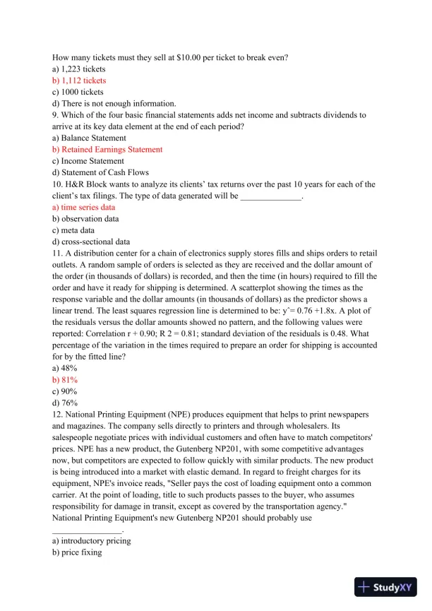 BUS 475 Capstone Final Examination Part 2 - Page 3 preview image