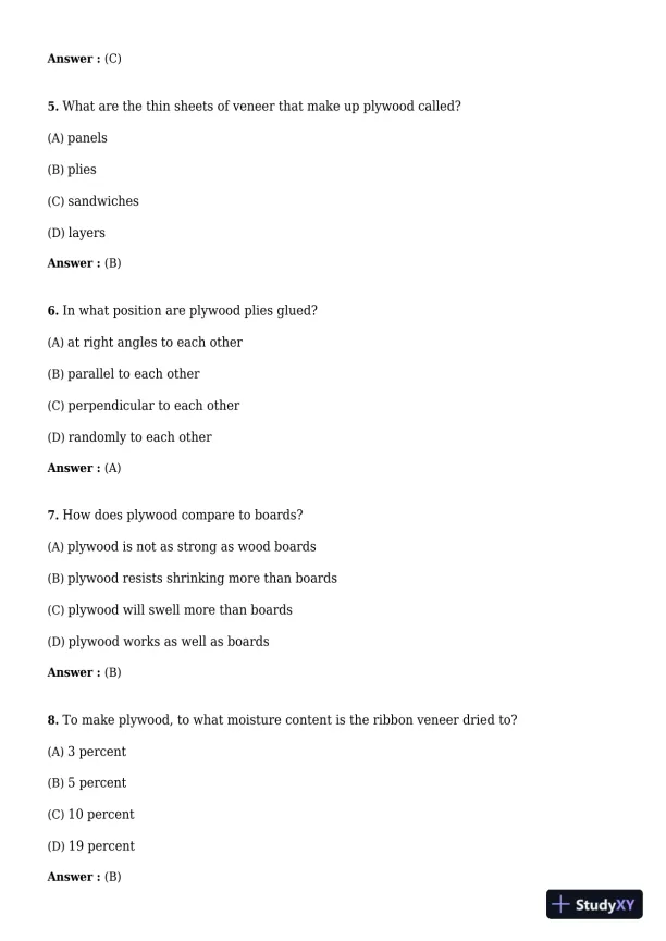 Test Bank for Carpentry, 3rd Edition - Page 16 preview image