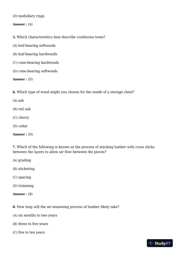 Test Bank for Carpentry, 3rd Edition - Page 3 preview image