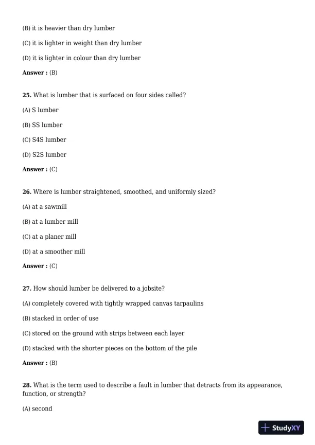 Test Bank for Carpentry, 3rd Edition - Page 8 preview image