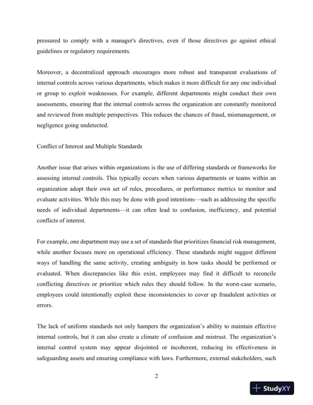 Assessing Internal Controls, Auditing Practices, and Materiality in Financial Reporting - Page 3 preview image