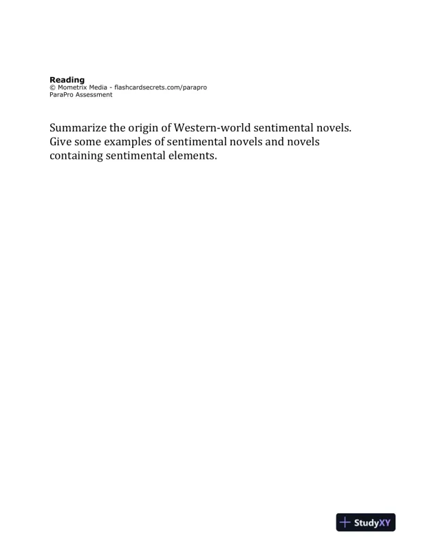 ParaProfessional Test Practice Questions and Exam Review (2020) - Page 11 preview image