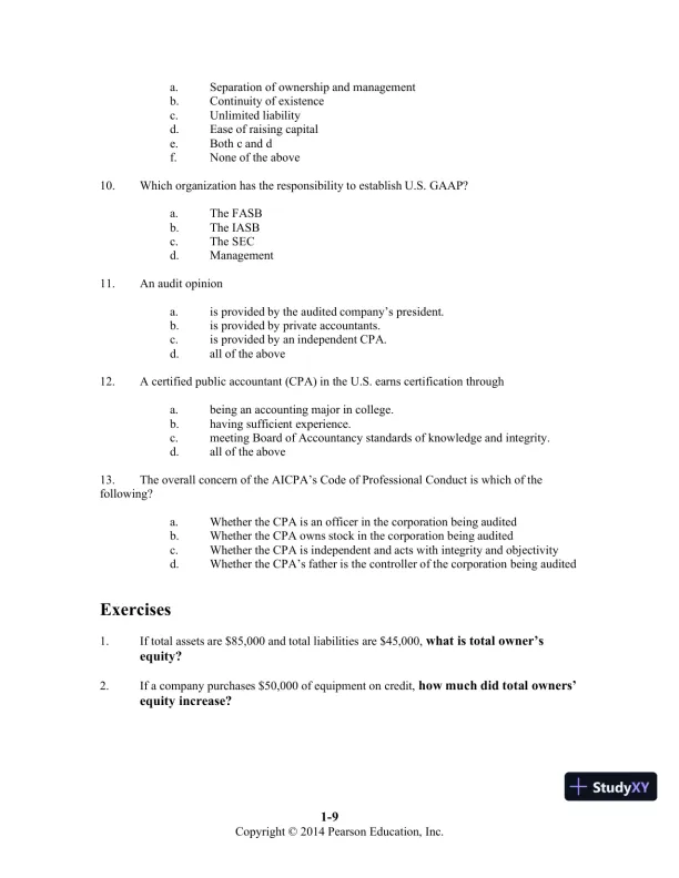 Introduction to Financial Accounting, 11th Edition Class Notes - Page 10 preview image