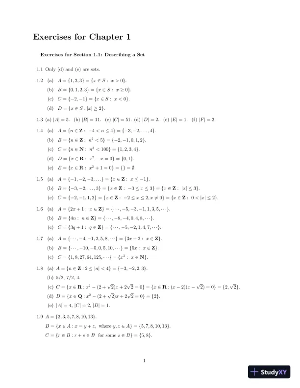 Solution Manual for Mathematical Proofs: A Transition to Advanced Mathematics, 4th Edition - Page 6 preview image