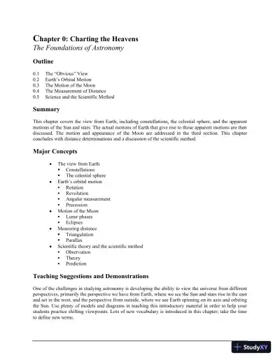 Solution Manual for Astronomy: A Beginner's Guide to the Universe, 8th Edition - Page 1 preview image