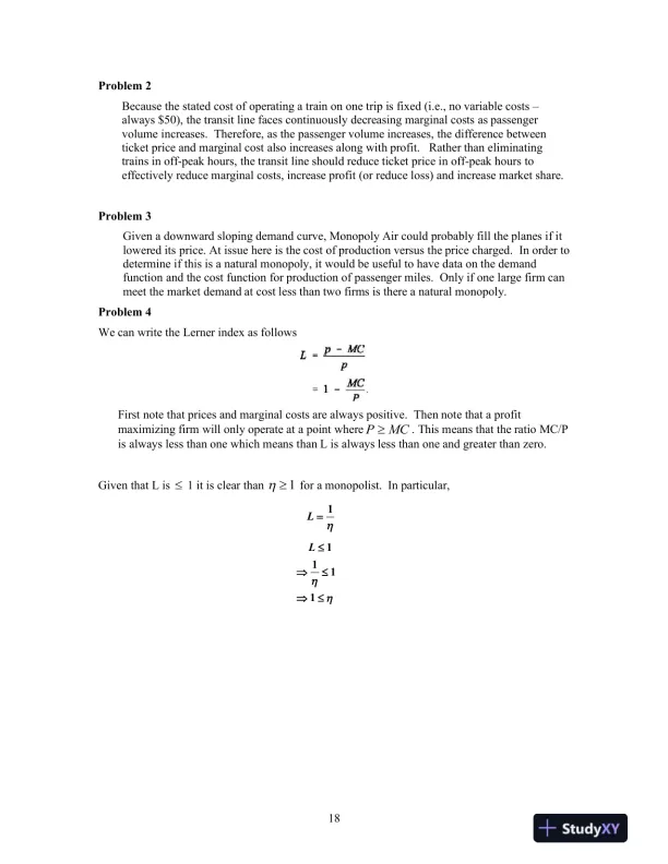 Solution Manual For Industrial Organization: Contemporary Theory and Empirical Applications, 5th Edition - Page 16 preview image