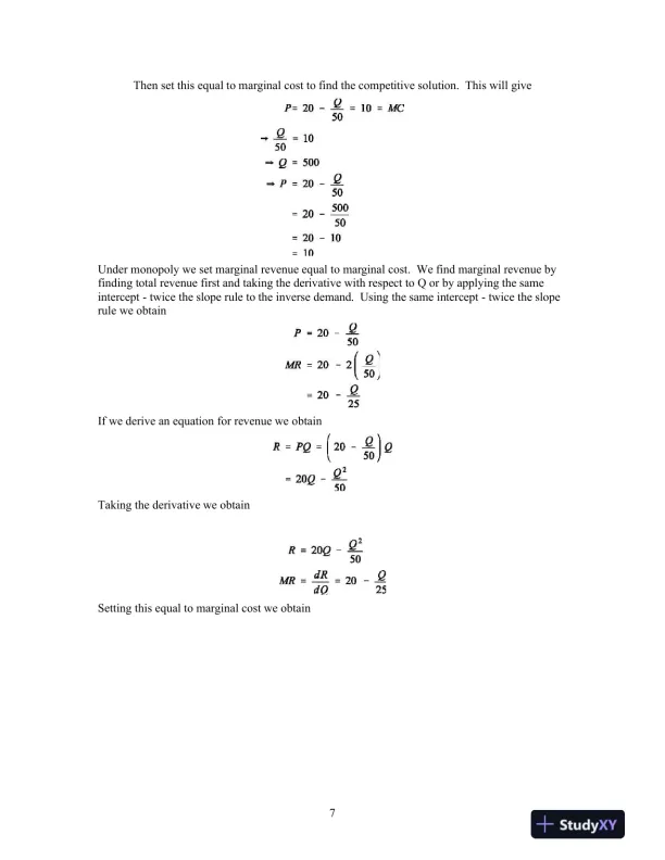 Solution Manual For Industrial Organization: Contemporary Theory and Empirical Applications, 5th Edition - Page 8 preview image
