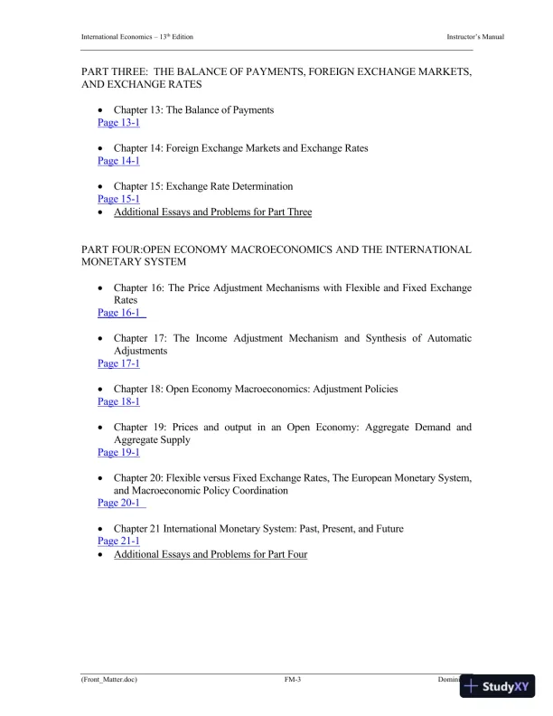 Solution Manual for International Economics, 13th Edition - Page 4 preview image