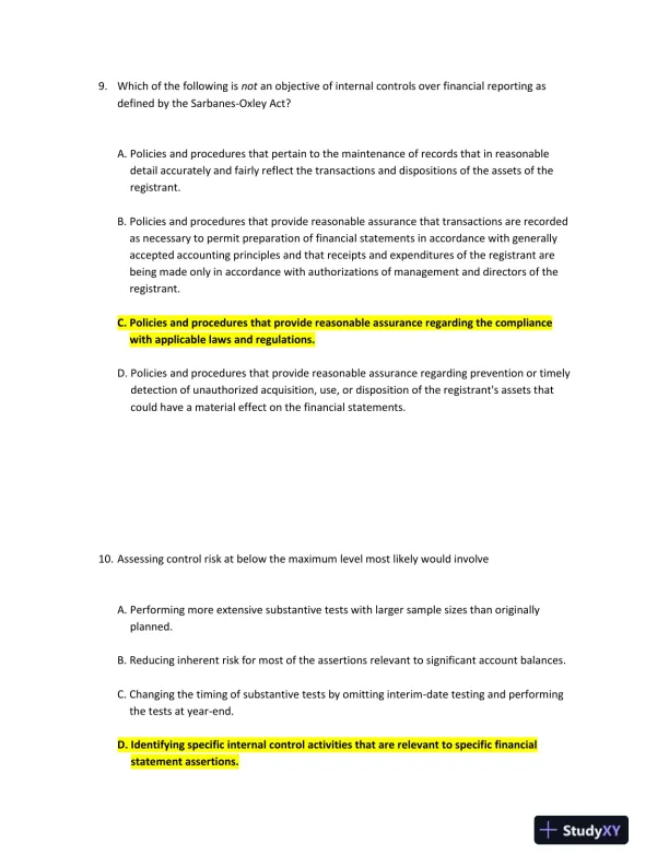 Understanding Internal Control and Audit Processes - Page 6 preview image