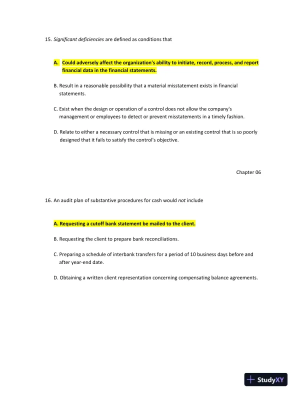 Understanding Internal Control and Audit Processes - Page 9 preview image