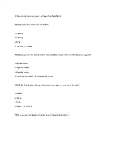 TEAS 7 Science Practice Test Questions and Answers - Page 5 preview image