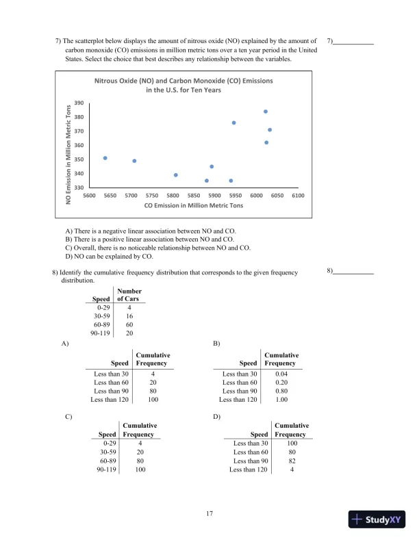Elementary Statistics, 13th Edition Test Bank - Page 21 preview image