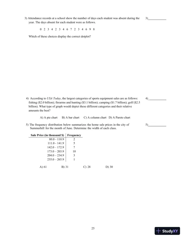 Elementary Statistics, 13th Edition Test Bank - Page 29 preview image