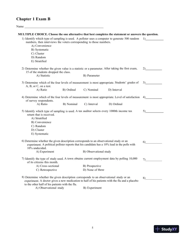 Elementary Statistics, 13th Edition Test Bank - Page 9 preview image