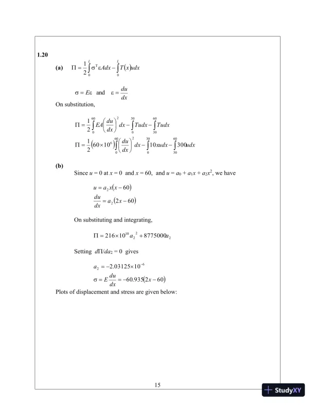 Solution Manual for Introduction to Finite Elements in Engineering, 4th Edition - Page 19 preview image