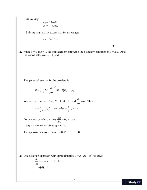 Solution Manual for Introduction to Finite Elements in Engineering, 4th Edition - Page 21 preview image