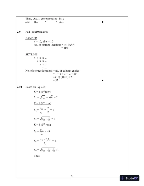 Solution Manual for Introduction to Finite Elements in Engineering, 4th Edition - Page 30 preview image