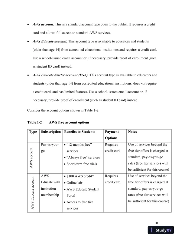 Solution Manual for CompTIA Cloud+ Guide to Cloud Computing: Networking, 1st Edition - Page 11 preview image