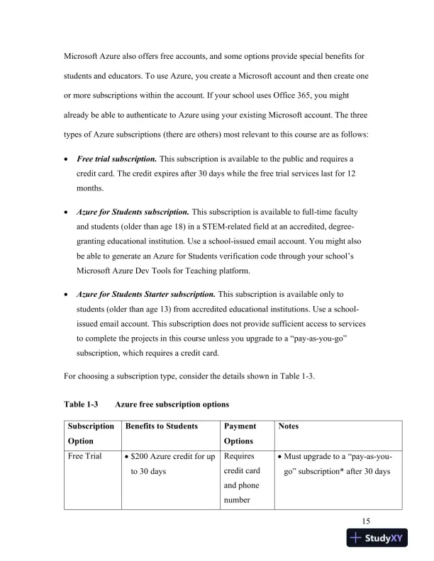 Solution Manual for CompTIA Cloud+ Guide to Cloud Computing: Networking, 1st Edition - Page 16 preview image