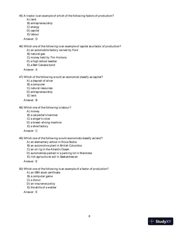Test Bank for Macroeconomics: Canada in the Global Environment, 10th Edition - Page 9 preview image