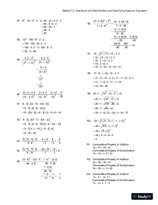 Solution Manual for Algebra for College Students, 8th Edition - Page 12 preview image