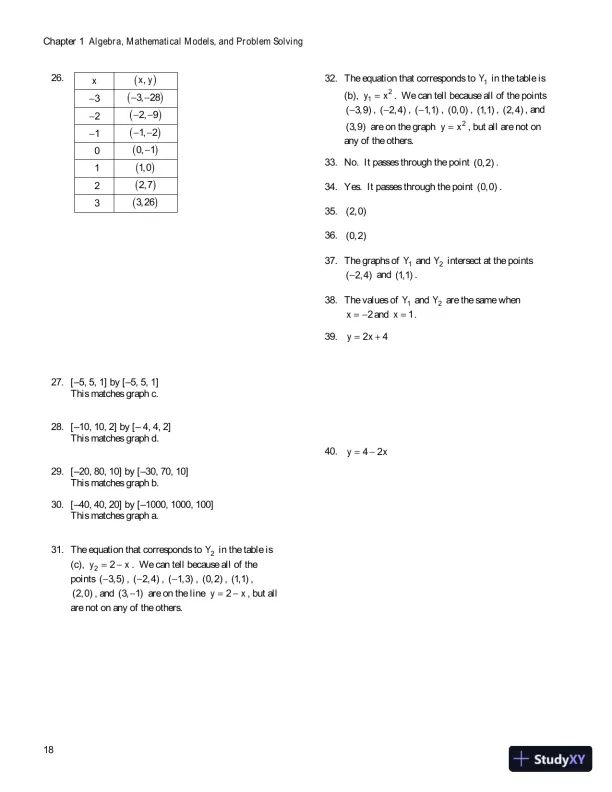 Solution Manual for Algebra for College Students, 8th Edition - Page 21 preview image