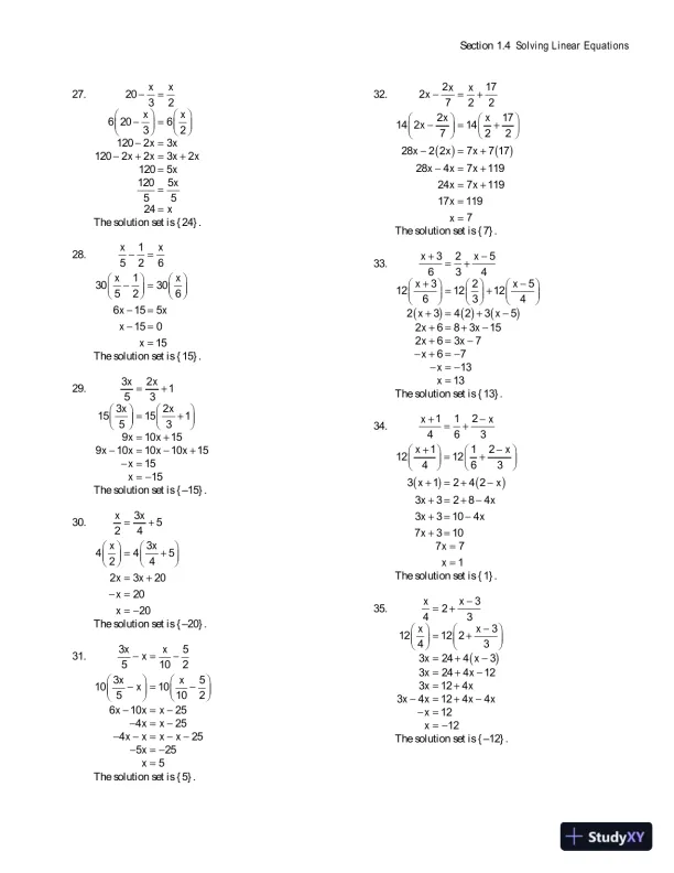 Solution Manual for Algebra for College Students, 8th Edition - Page 28 preview image