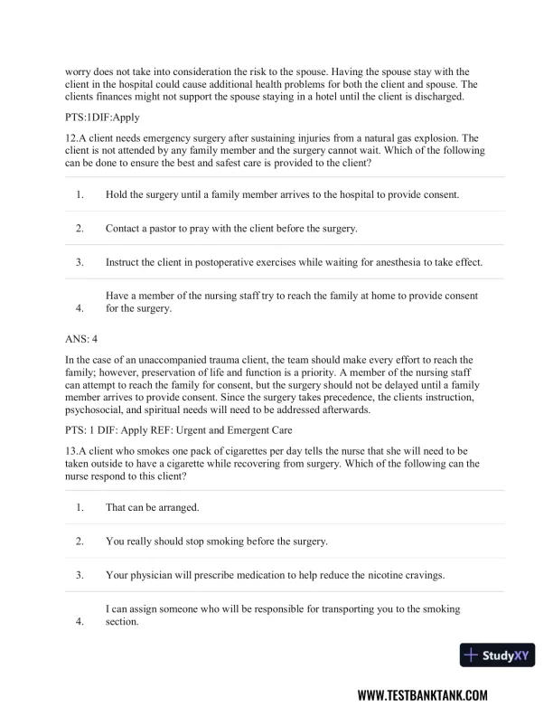 CURRENT Medical Diagnosis and Treatment 2019 58th Edition Test Bank - Page 25 preview image