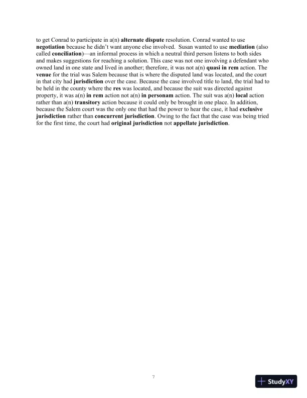 Class Notes For Legal Terminology, 6th Edition - Page 7 preview image