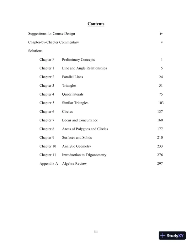 Solution Manual For Elementary Geometry for College Students, 7th Edition - Page 3 preview image