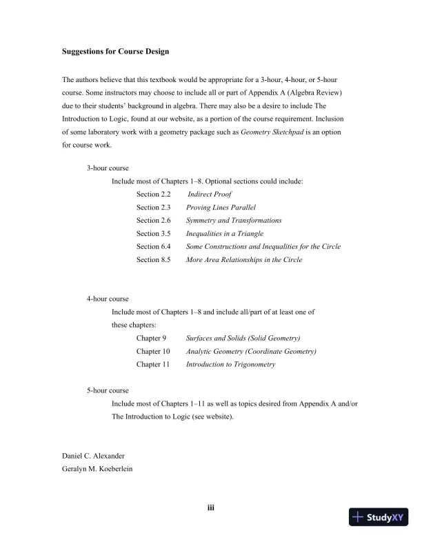 Solution Manual For Elementary Geometry for College Students, 7th Edition - Page 4 preview image