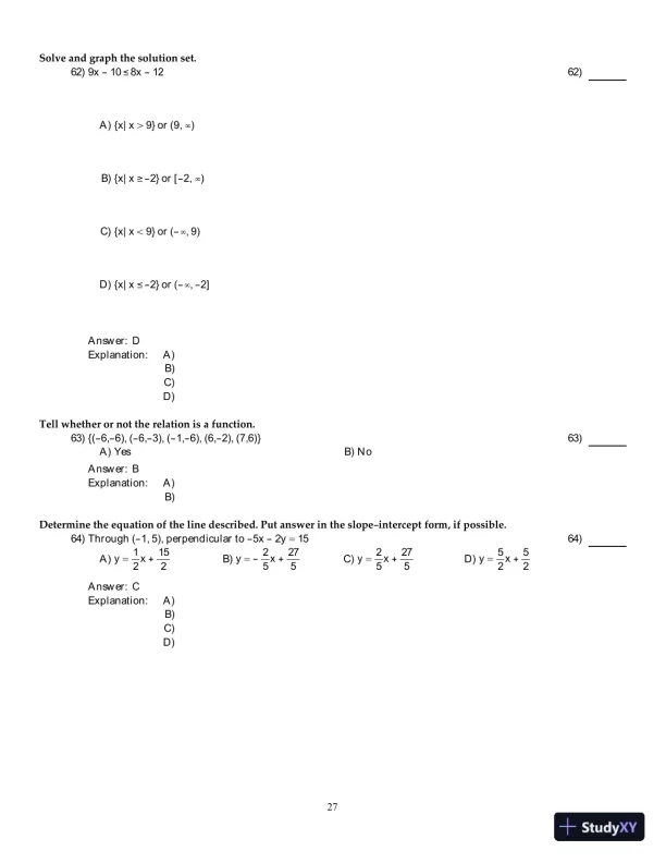 Precalculus: Graphs And Models, A Right Triangle Approach, 6th Edition Test Bank - Page 28 preview image
