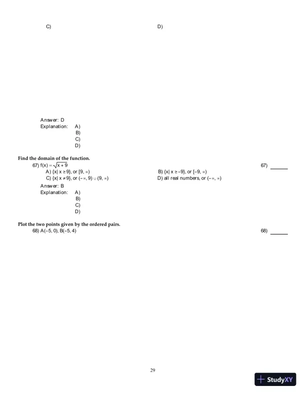 Precalculus: Graphs And Models, A Right Triangle Approach, 6th Edition Test Bank - Page 30 preview image