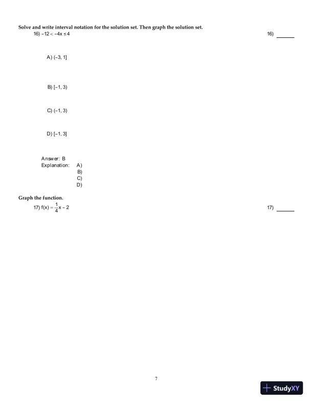 Precalculus: Graphs And Models, A Right Triangle Approach, 6th Edition Test Bank - Page 8 preview image