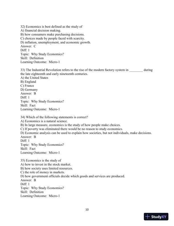 Test Bank for Principles of Microeconomics , 13th Edition - Page 11 preview image