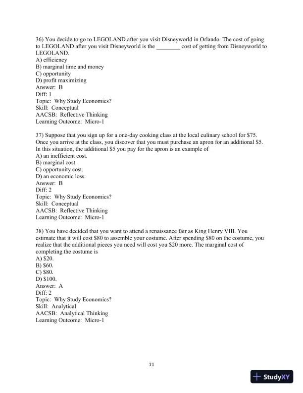 Test Bank for Principles of Microeconomics , 13th Edition - Page 12 preview image