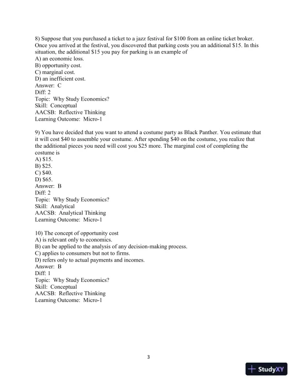 Test Bank for Principles of Microeconomics , 13th Edition - Page 4 preview image