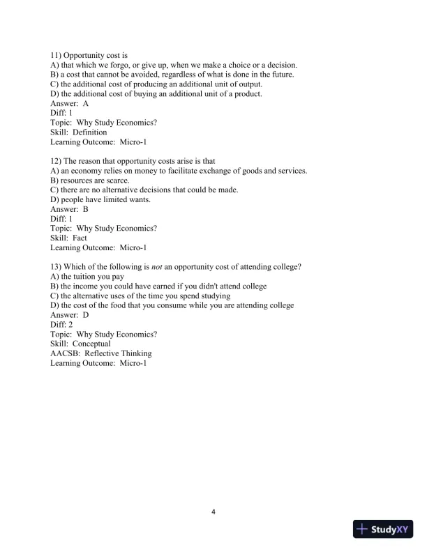 Test Bank for Principles of Microeconomics , 13th Edition - Page 5 preview image