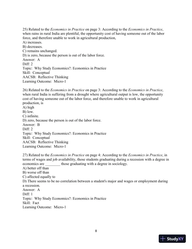 Test Bank for Principles of Microeconomics , 13th Edition - Page 9 preview image