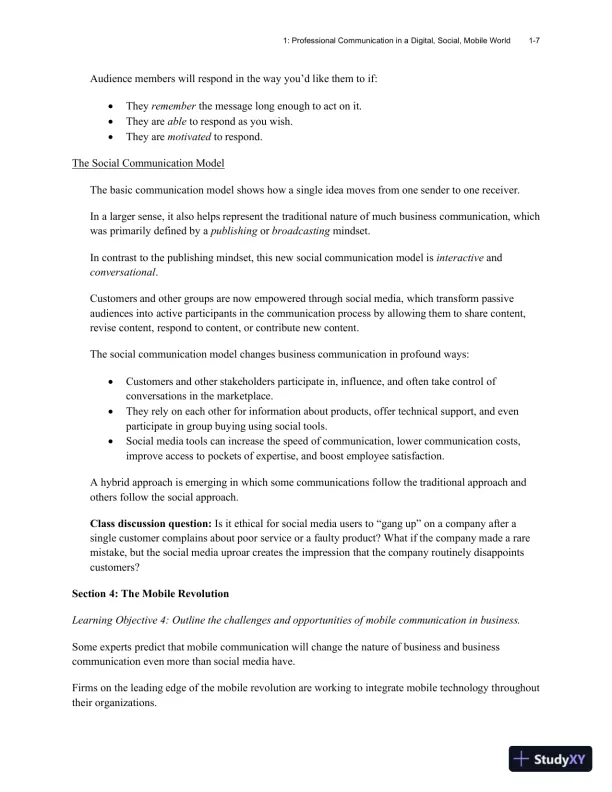 Excellence in Business Communication, 12th Edition Class Notes - Page 11 preview image
