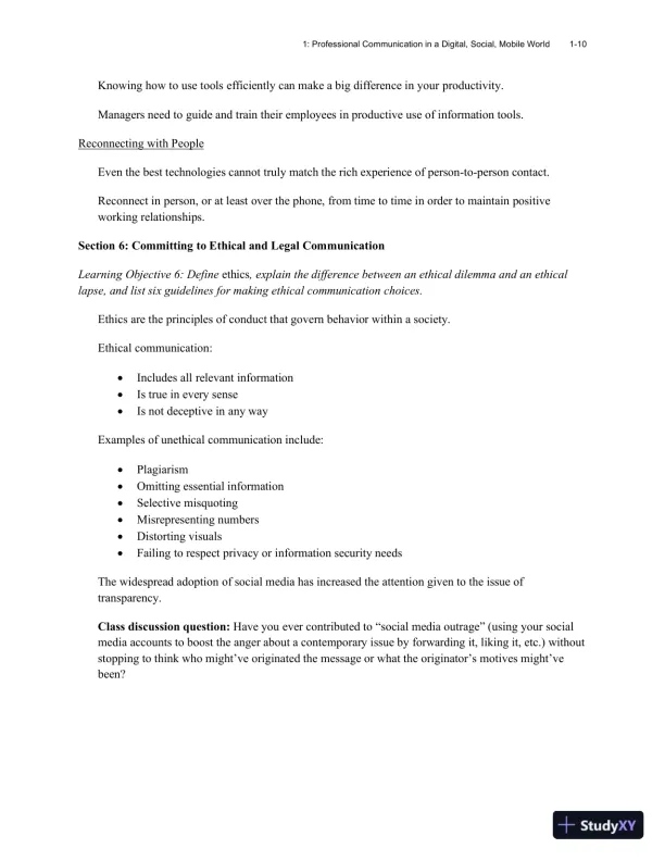 Excellence in Business Communication, 12th Edition Class Notes - Page 14 preview image
