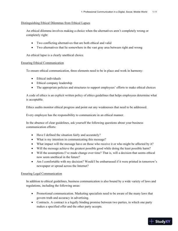 Excellence in Business Communication, 12th Edition Class Notes - Page 15 preview image