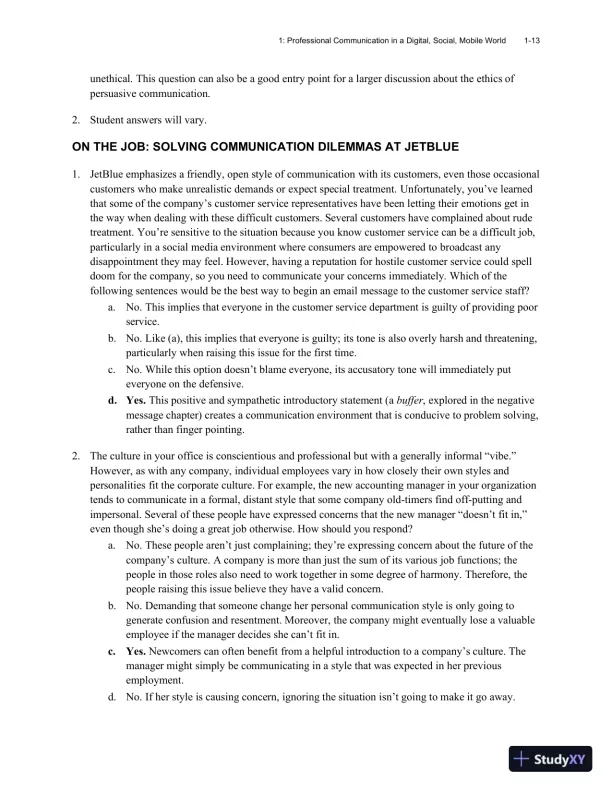 Excellence in Business Communication, 12th Edition Class Notes - Page 17 preview image
