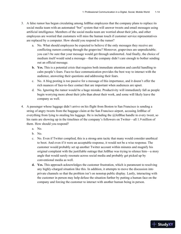 Excellence in Business Communication, 12th Edition Class Notes - Page 18 preview image
