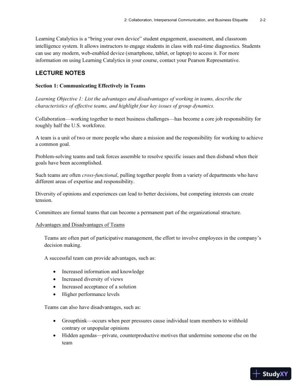 Excellence in Business Communication, 12th Edition Class Notes - Page 24 preview image